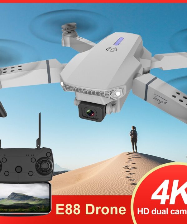 Drones-with-Camera-4k-HD-UAV-Aerial-Photography-Dual-Camera-Folding-Aircraft-E88-Remote-Control-Fixed